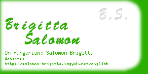 brigitta salomon business card